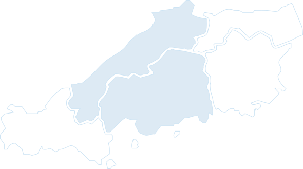 広島県全域と島根県